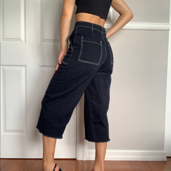 Forever 21 crop wide-leg jeans - Picture 2 of 5